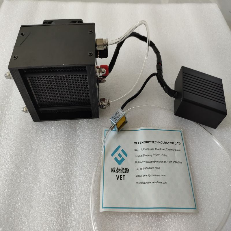 Pemfc เซลล์เชื้อเพลิงไฮโดรเจน 12v สำหรับโดรน 100w กองเซลล์เชื้อเพลิงไฮโดรเจนโลหะสองขั้ว